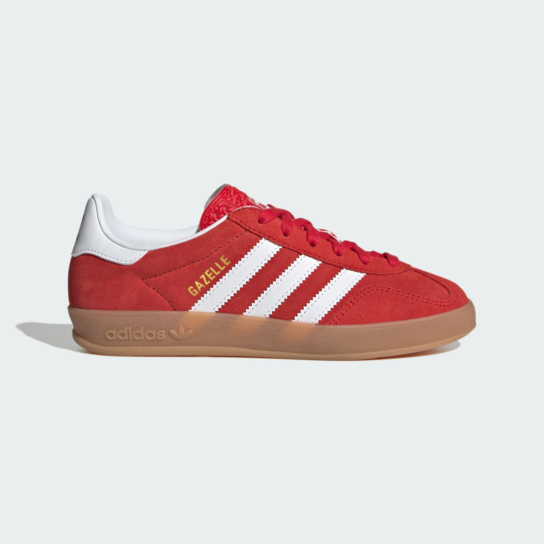 Кецове и обувки adidas Originals Gazelle Indoor Червено | JS3801, 0