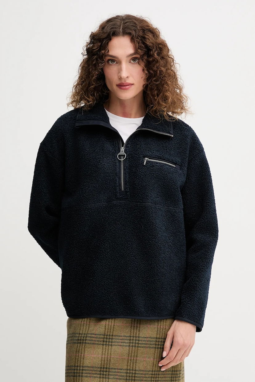 Суитчър Barbour Barbour Mersea Fleece Pullover Тъмно синьо | LOL0568