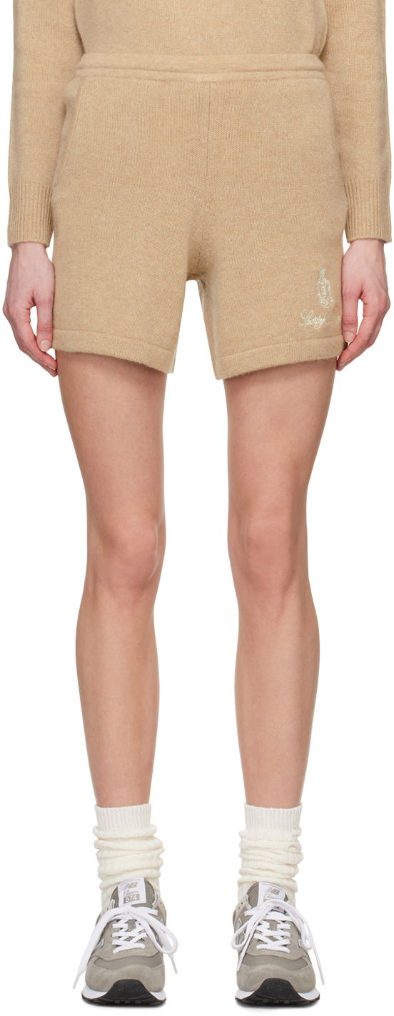 Къси панталони Sporty & Rich Casual Shorts Бежово | SH983OA, 0