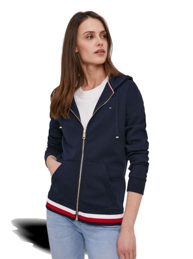 Суитчър Tommy Hilfiger Heritage Zip-Through Hoodie Тъмно синьо | WW0WW24971