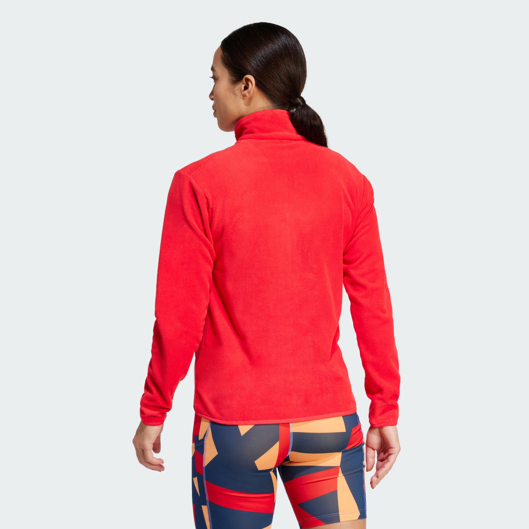 Яке adidas Performance Terrex Fleece Full-Zip Jacket Червено | JF9059, 1