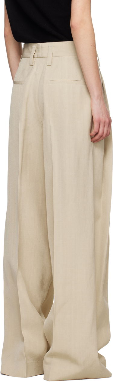 Панталони Jil Sander Jil Sander Voluminous Pleated Trousers Бежово | J03KA0292_J65005, 2