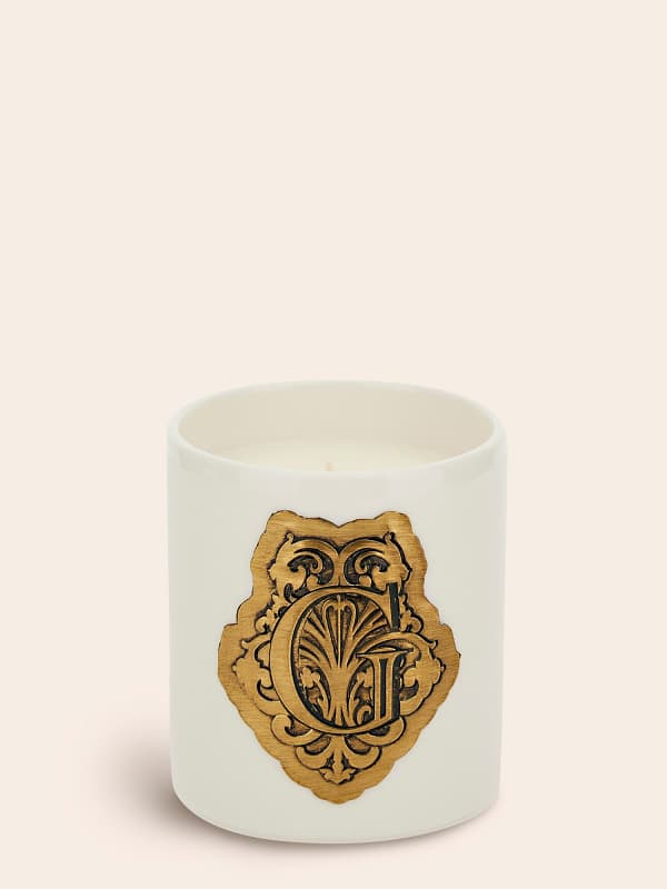 Свещи GUESS White Scented Candle with Gold Baroque Print Бяло | XCGBARP3201, 0
