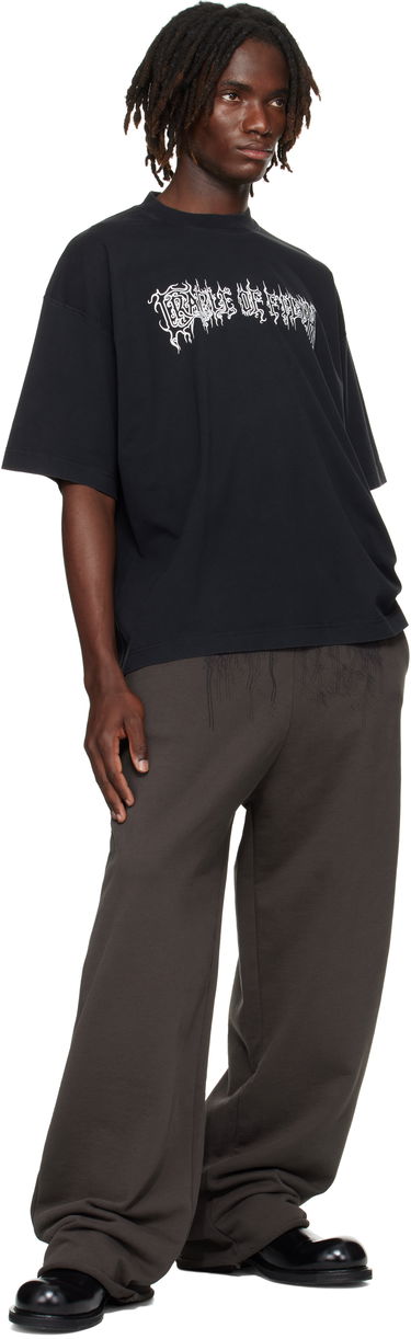 Спортни панталони VETEMENTS Vetements Cradle of Filth Dripping Logo Baggy Sweatpants Сиво | UCF76SP450C, 3