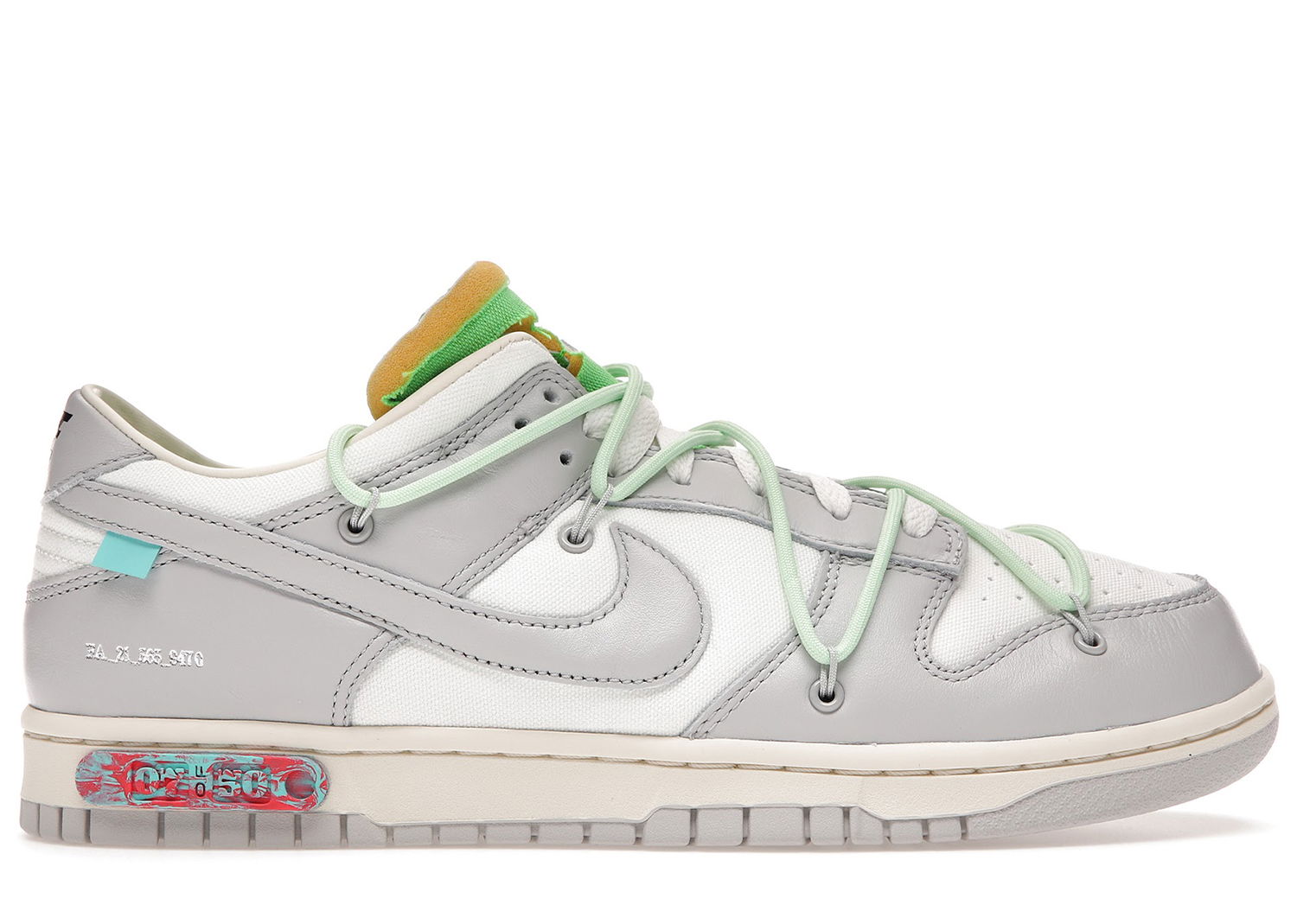 Кецове и обувки Nike Dunk Low Off-White Lot 7 Сиво | DM1602-108, 0