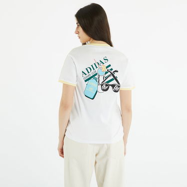 Тениска adidas Originals 3-Stripe Cali Tee Бяло | IC3098, 1