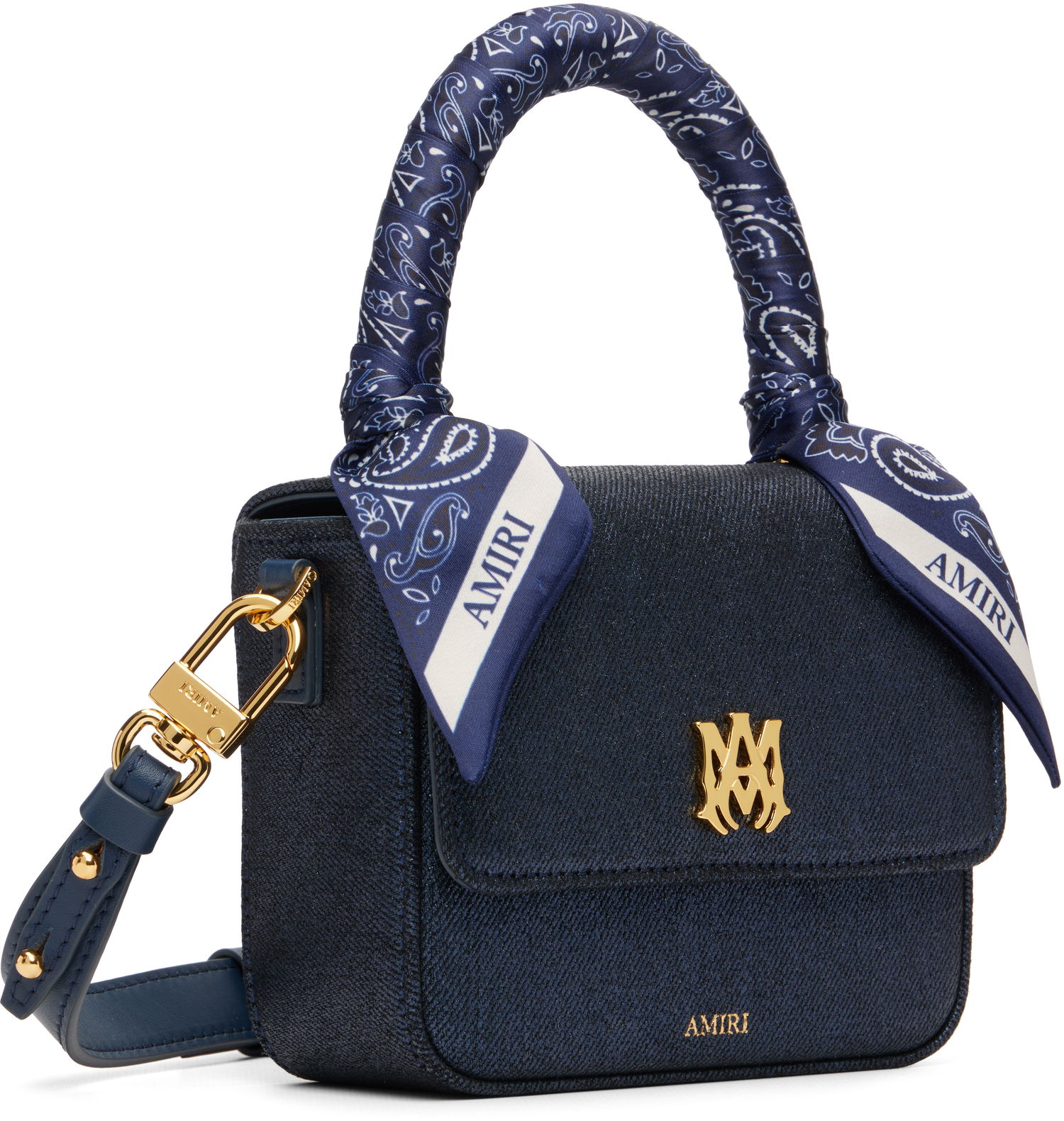 Дамска чанта AMIRI 'MA' Denim Micro Bag Тъмно синьо | AWBGTH1085, 1
