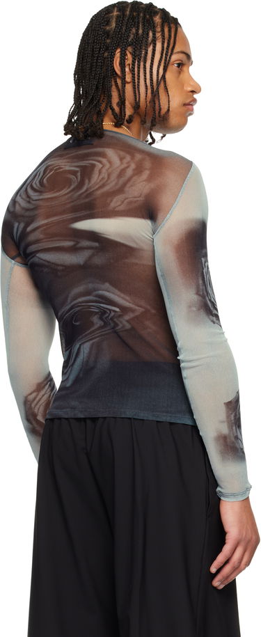 Тениска Jean Paul Gaultier Jean Paul Gaultier Blurry Roses Mesh Long-Sleeve Top Многоцветен | 25/04-W-TO352-M011P-010200, 2
