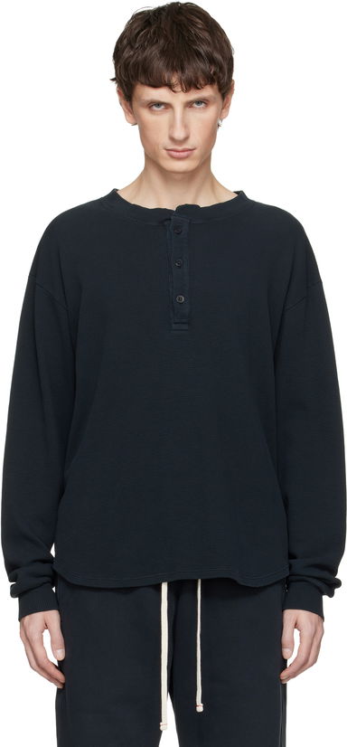 Baseball Hem Henley, 0