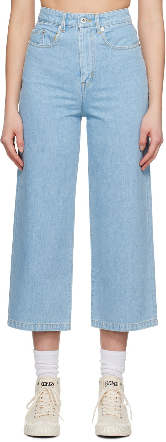 Дънки KENZO Paris Sumire Jeans Синьо | FD52DP2136B4, 0
