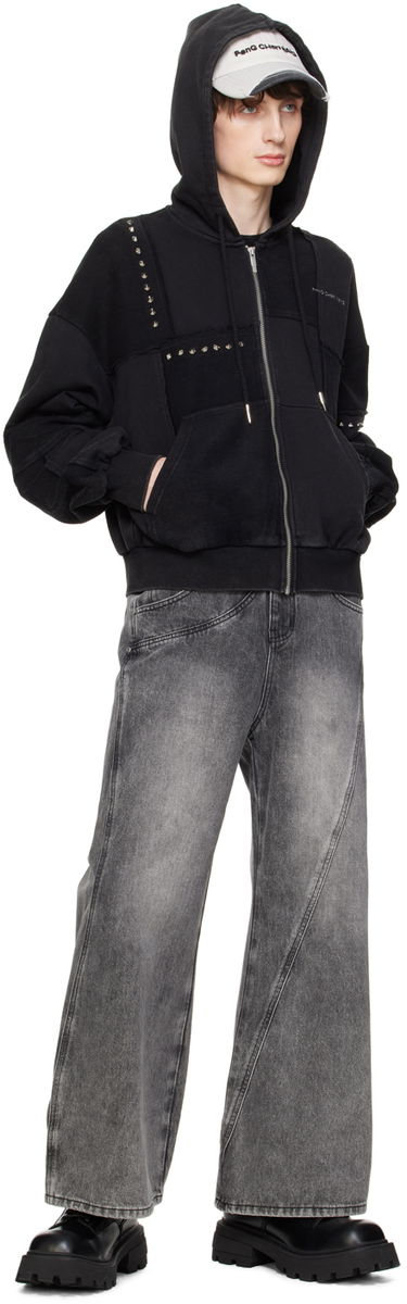 Дънки Feng Chen Wang Feng Chen Wang Paneled Jeans Сиво | FUS17TR02, 3
