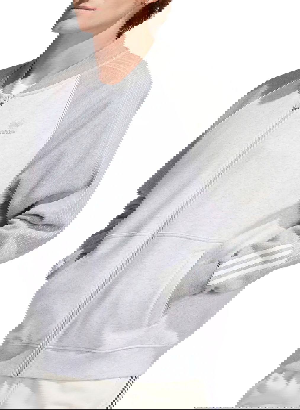 Суитчър adidas Originals Hoodie Fleece SST Сиво | hi2995, 0