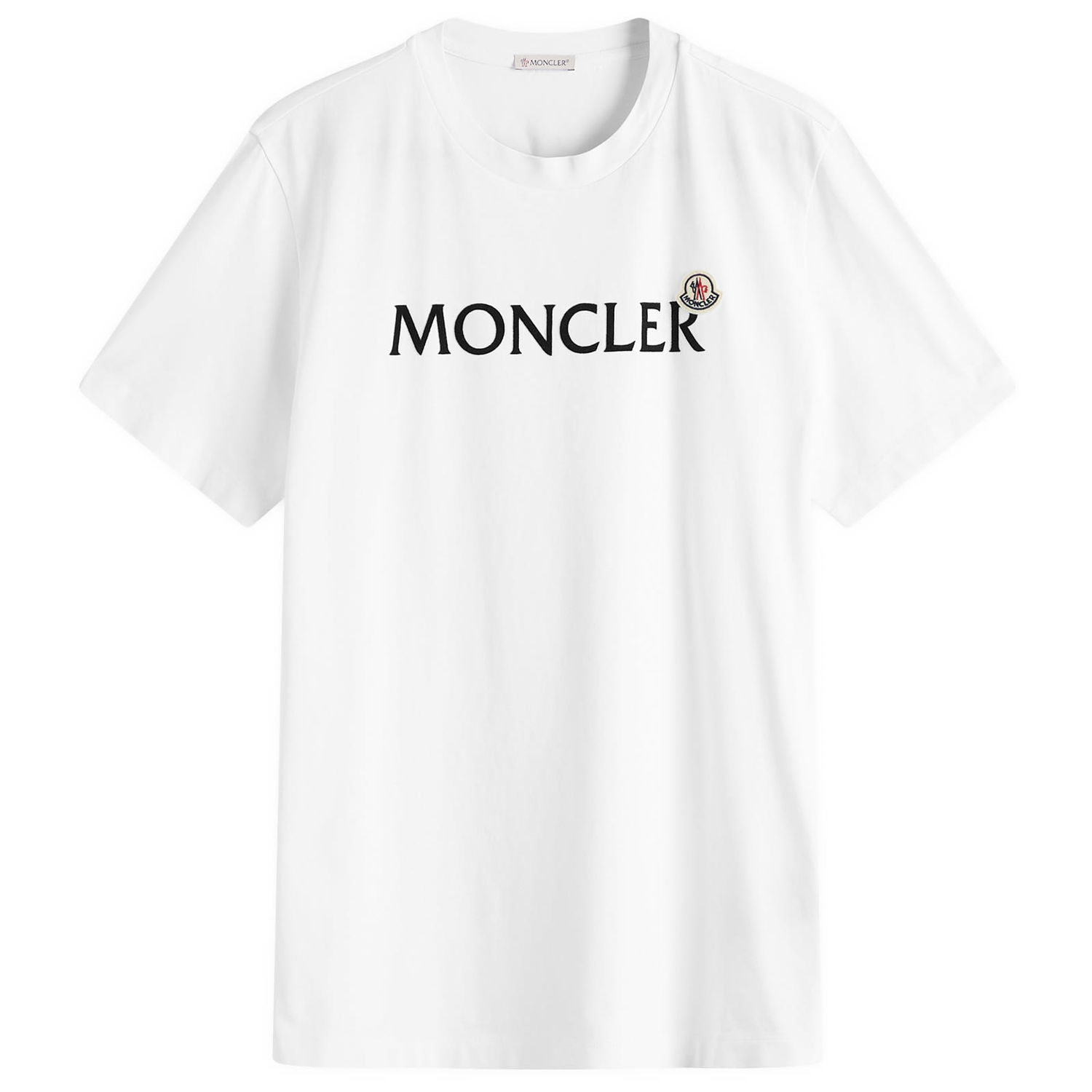 Тениска Moncler Men's Logo T-Shirt Size X-Small Бяло | 8C000-75-8390T-001, 1