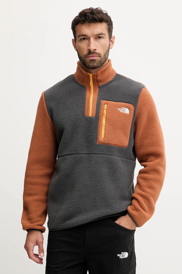 Yumiori Half-Zip Color Block Fleece Pullover