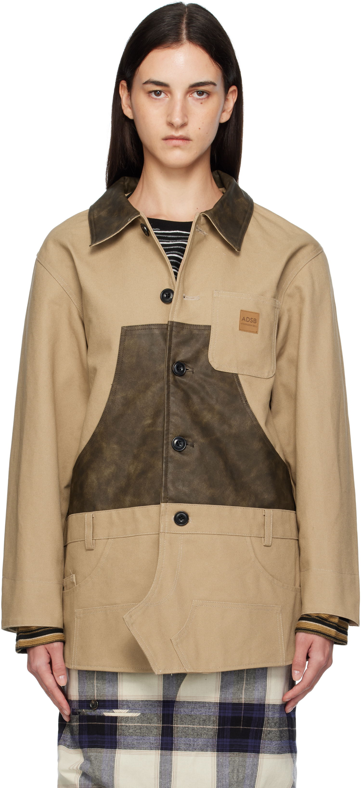 Палта Andersson Bell Andersson Bell Carpenter Shorts Inserted Coat Бежово | awa720w, 0
