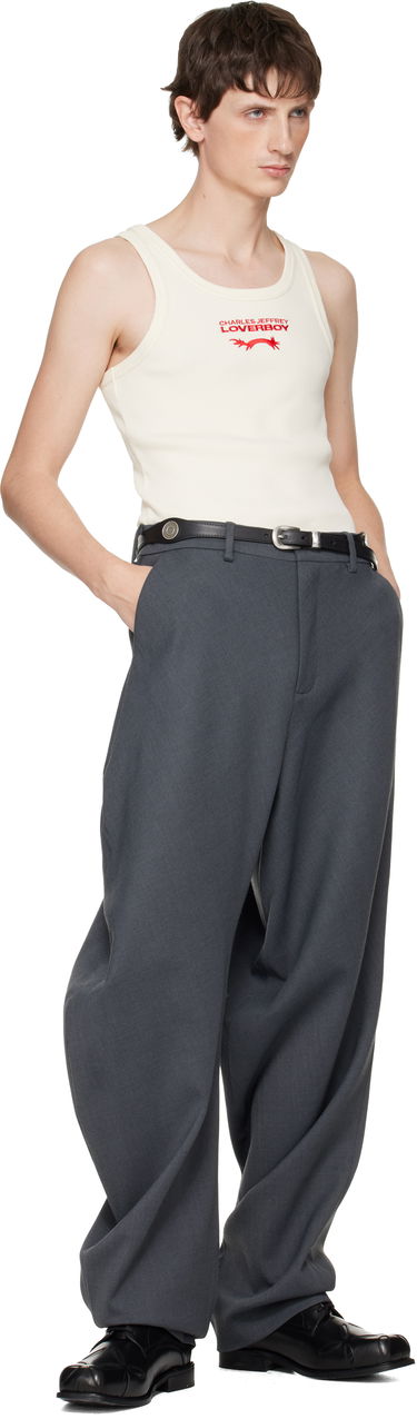 Потник Charles Jeffrey Loverboy Charles Jeffrey LOVERBOY Ribbed Logo Tank Top Бяло | 052080701, 3