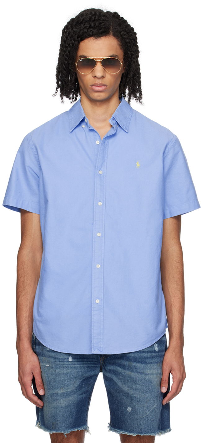 Риза Polo by Ralph Lauren Blue Classic Fit Shirt Синьо | 710816449018