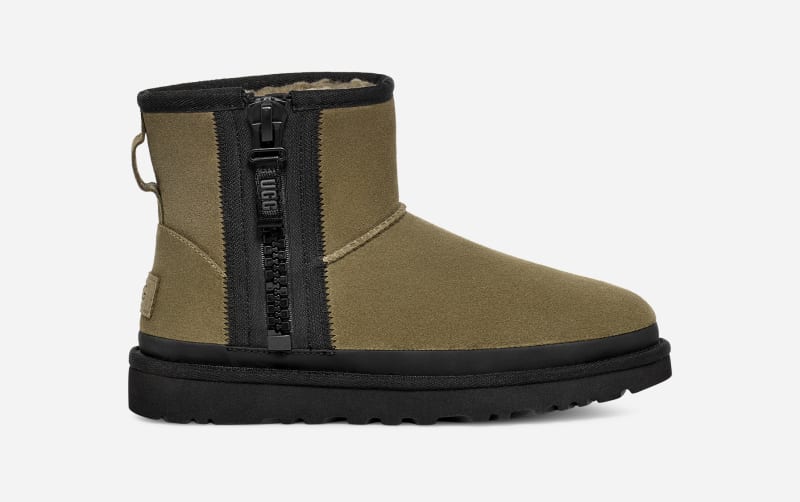 Кецове и обувки UGG ® Classic Mini Zipper Tape Зелено | 1144034-BTOL, 0