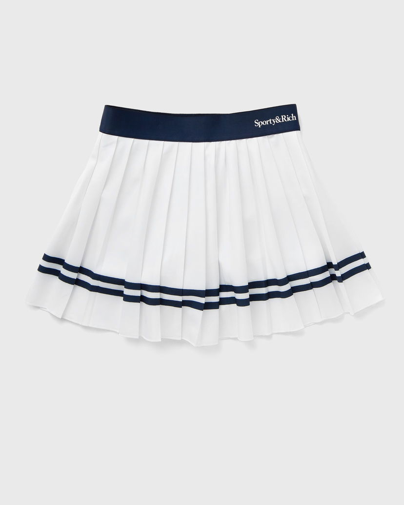 Пола Sporty & Rich Pleated Skirt With Logo Бяло | SK005503300WH22