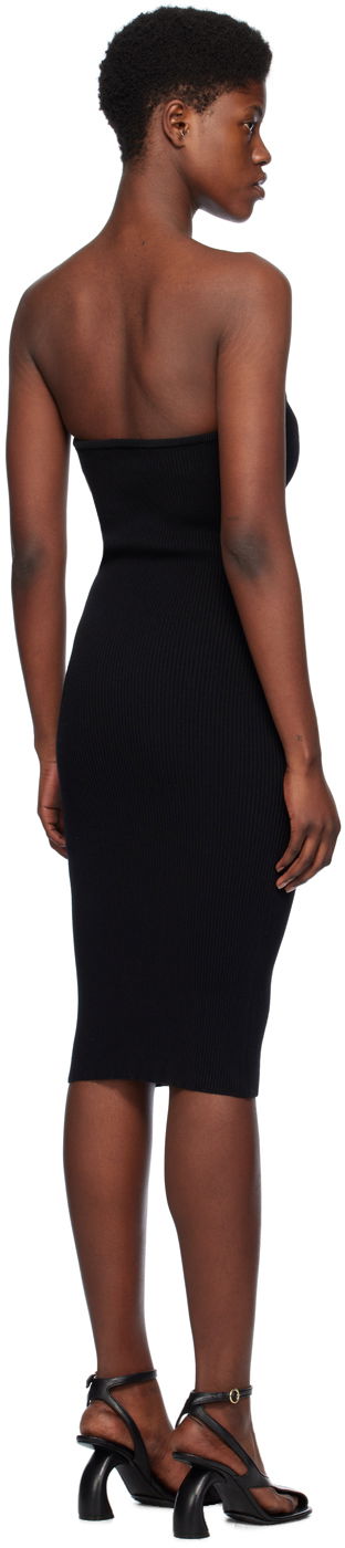 Pокля Coperni V-Neck Midi Dress Черно | COPML91852, 2