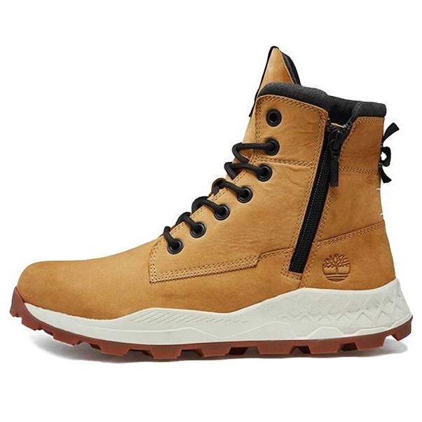 Кецове и обувки Timberland Brooklyn Side Zip Wide Fit Boots Жълто | A2J1EW, 0
