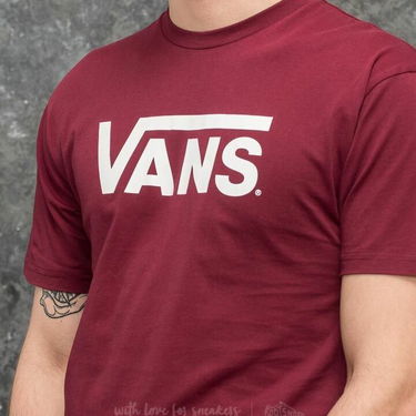 Тениска Vans Classic Tee Бургунди | VN000GGGZ281, 3