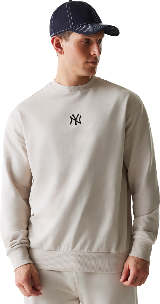 Суитчър New Era MLB New York Yankees Crewneck Sweatshirt Бежово | 60675754-60675754