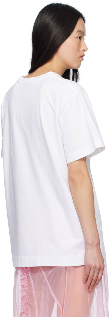 Тениска Simone Rocha Simone Rocha Carnation Print T-Shirt Бяло | 5195P32A-W 0569, 2