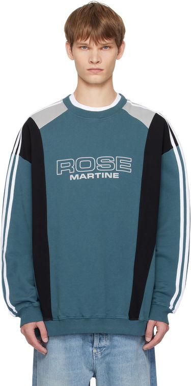Суитчър Martine Rose Martine Rose Panelled Sweatshirt Тюркоазено | 673JS01529D, 0