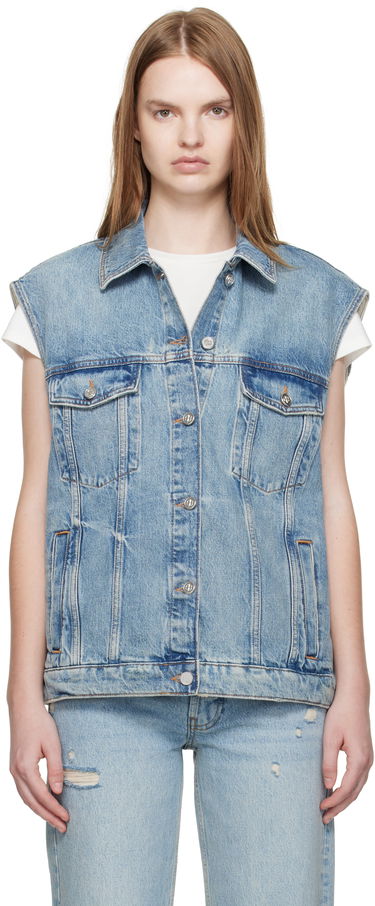 Жилетка Anine Bing ANINE BING Rory Denim Vest Синьо | A-01-10857-WHD37, 0