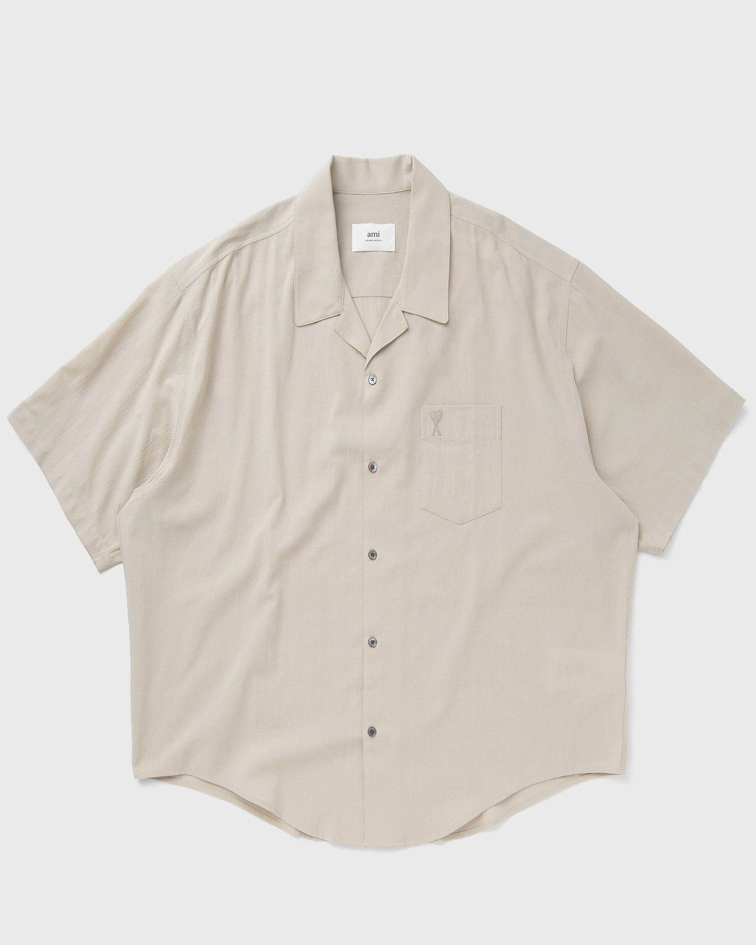 Риза AMI Paris CAMP COLLAR SHIRT Бежово | HSH219.CO0062-271, 0