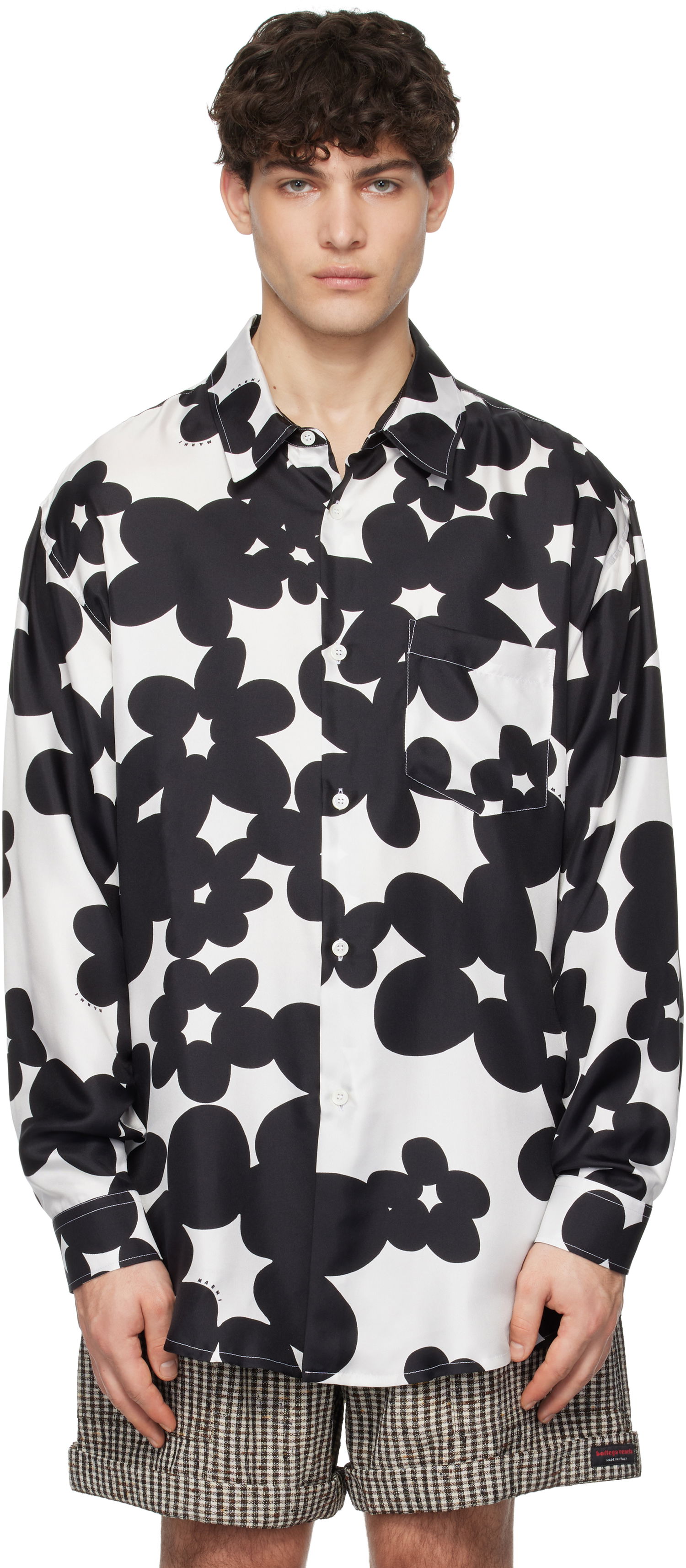 Риза Marni Marni Dillies Print Shirt Бяло | CUMU0332S1 UTSG26, 0