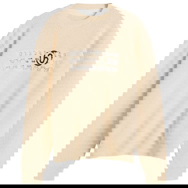 Пуловер Maison Margiela Maison Margiela Logo Knit Sweater, Size Large Бежово | SH2HL0022-M13124-102, 1