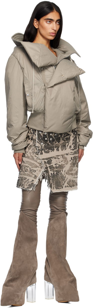Пола Rick Owens Concordians Sisynap Studded Distressed Miniskirt Многоцветен | DS02E7329 DWF, 3