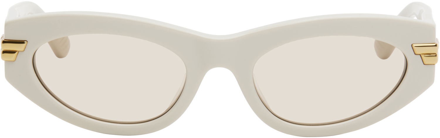Слънчеви очила Bottega Veneta Bold Ribbon Unapologetic Cat-Eye Sunglasses Бяло | BV1189S-007, 0