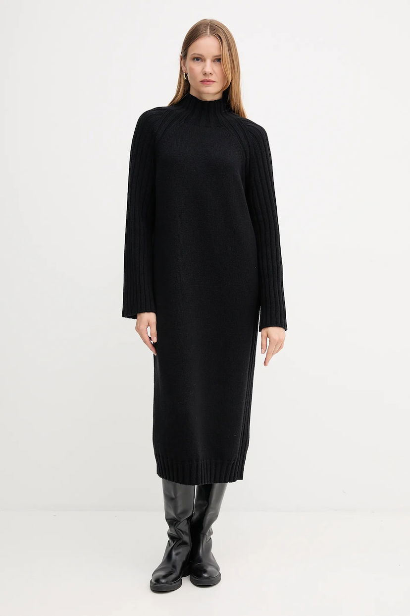 Pокля Barbour Barbour Vera Midi Knit Dress Черно | LDR0940