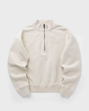 Суитчър ØLÅF Half Zip Sweatshirt Бежово | W210201-OFF-WHITE, 0