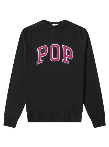 Пуловер Pop Trading Company Arch Crewneck Черно | POPSS23-06-004