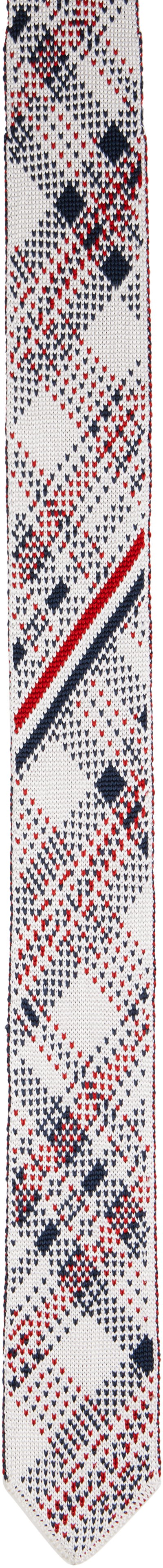 Шал Thom Browne Thom Browne Madras Check Jacquard Silk Knit Tie Многоцветен | MNL075K-Y4003, 0