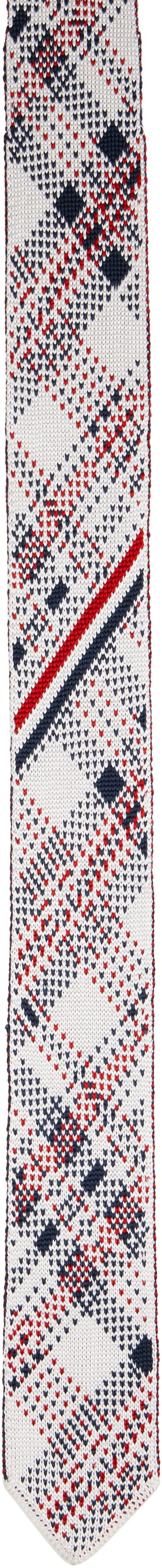 Шал Thom Browne Thom Browne Madras Check Jacquard Silk Knit Tie Многоцветен | MNL075K-Y4003, 0