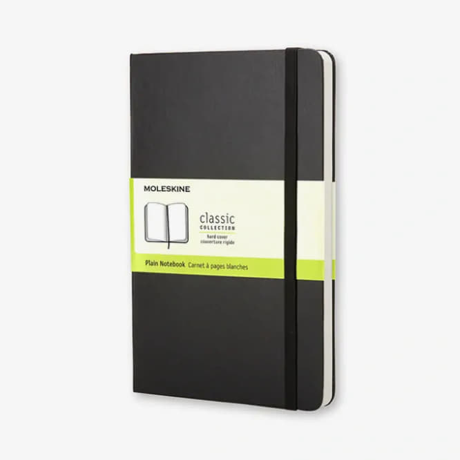 Дневник Moleskine Classic Notebook, Plain Черно | 9788883701146, 0
