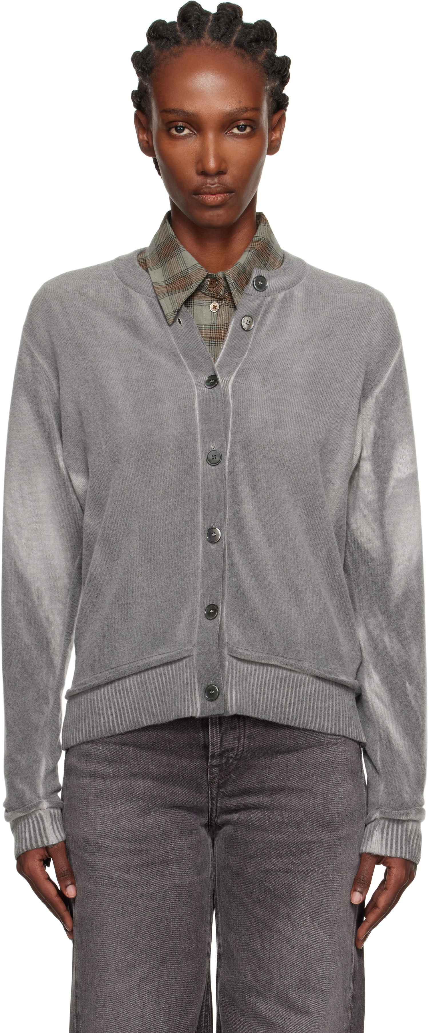 Пуловер OUR LEGACY OUR LEGACY Dual Cardigan Сиво | W4253DG, 0