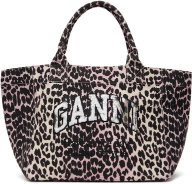 Leopard Print Medium Sequin Tote, 0