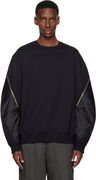 Dries Van Noten Contrast-Panel Zippered Sweatshirt