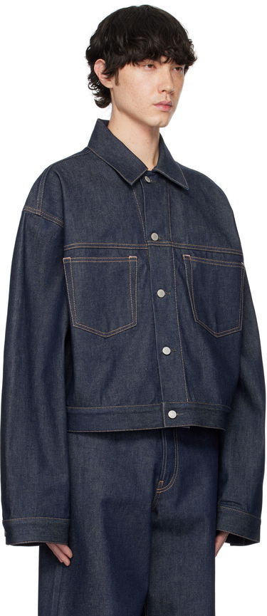 Яке Acne Studios Blue Patch Pocket Denim Jacket Синьо | C90182-, 1
