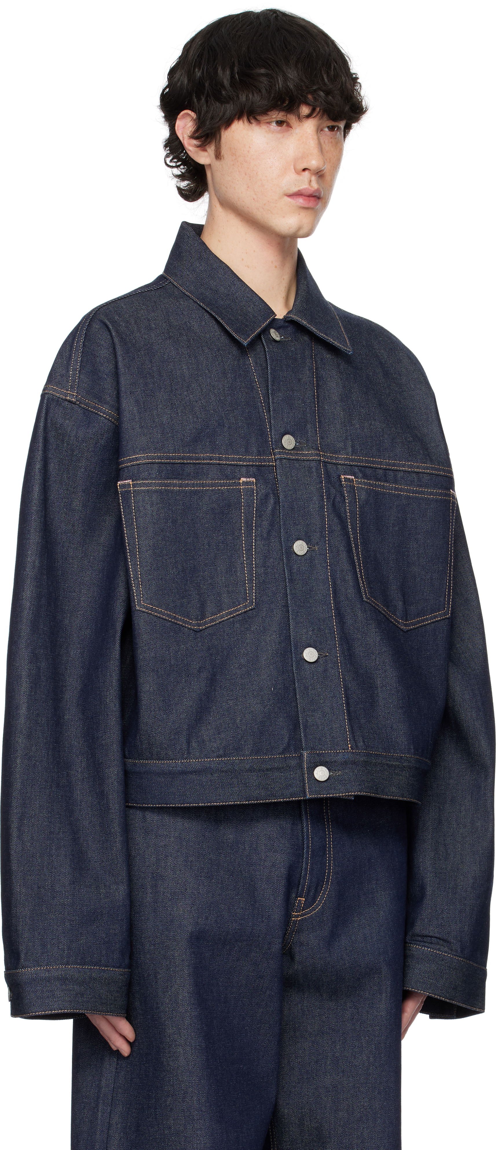 Blue Patch Pocket Denim Jacket, 1