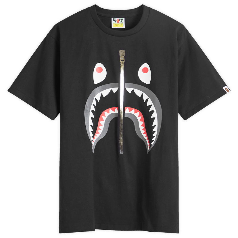 Тениска BAPE A Bathing Ape Men's Shark T-Shirt in Black, Size Large | END. Clothing Черно | 001TEK301003M-BLK