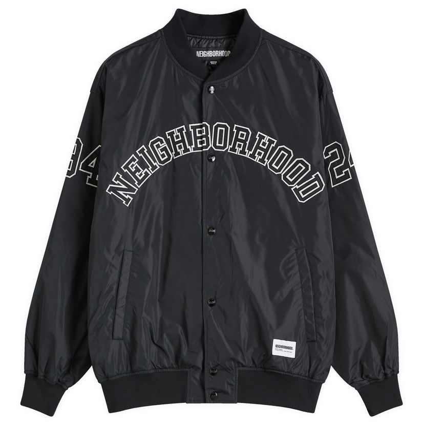 Яке бомбър Neighborhood Baseball Jacket Large Черно | 242TSNH-JKM04-BLK