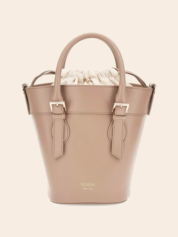 Diana Leather-Blend Mini Bucket Bag