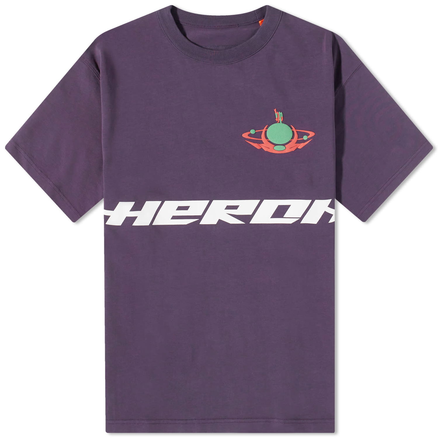Тениска HERON PRESTON Globe Burn T-Shirt Лилаво | HMAA032F23JER0173750, 0